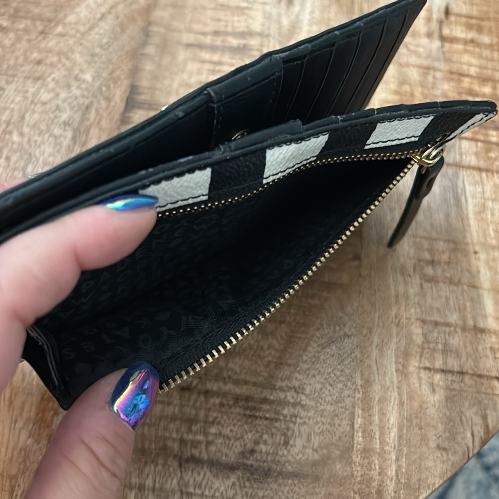 kate spade Black and White Gingham Continental Wallet - Picture 5 of 5